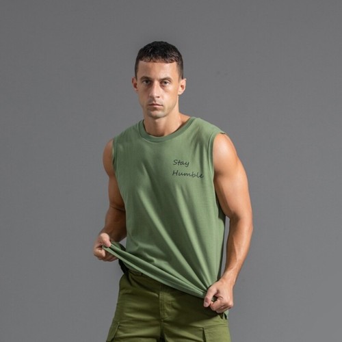 2025 Neu Baumwolle Ärmellos Herren T-Shirt Sport Weste Fitness Locker Freizeit Weste - Bild 9 von 36