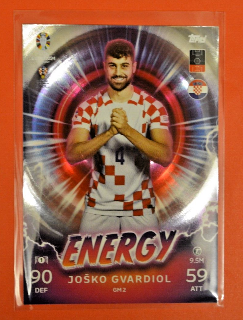 Topps Rookie RC josko Gvardiol YP9 CROATIE road UEFA nations League