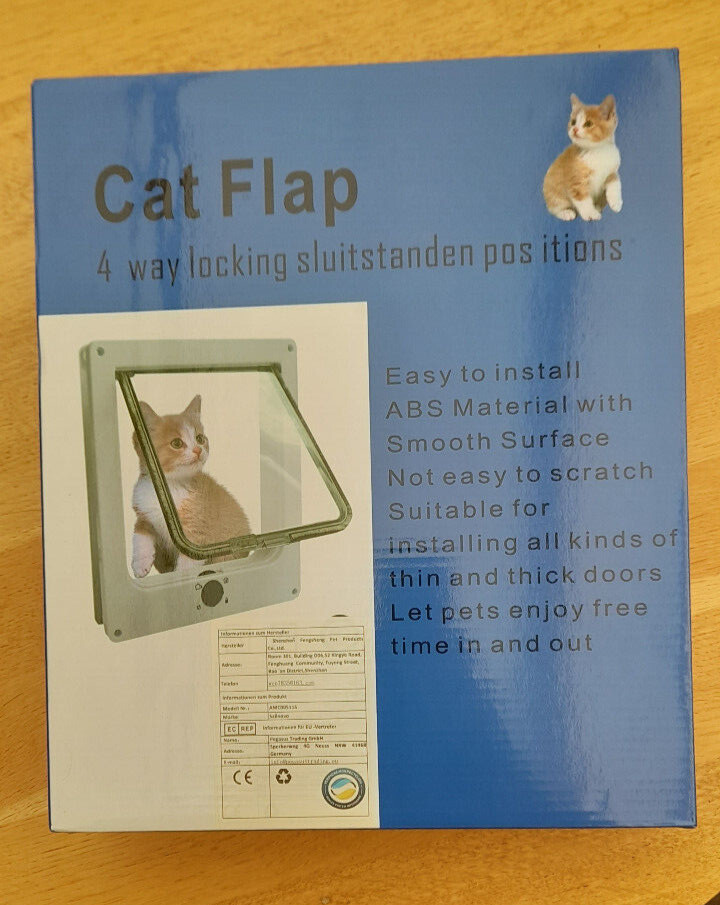 Sailnovo Cat Flap 25 x 29 x cm, White #ListingsInLights