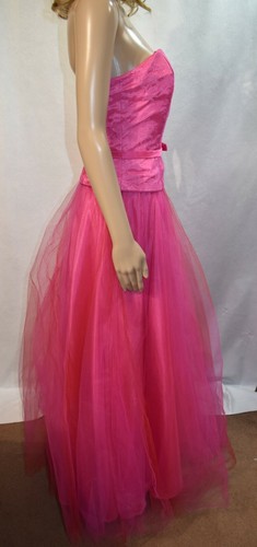 De Laru Dress Long Gown Pink Size 9 /10 Junior's - Picture 4 of 7