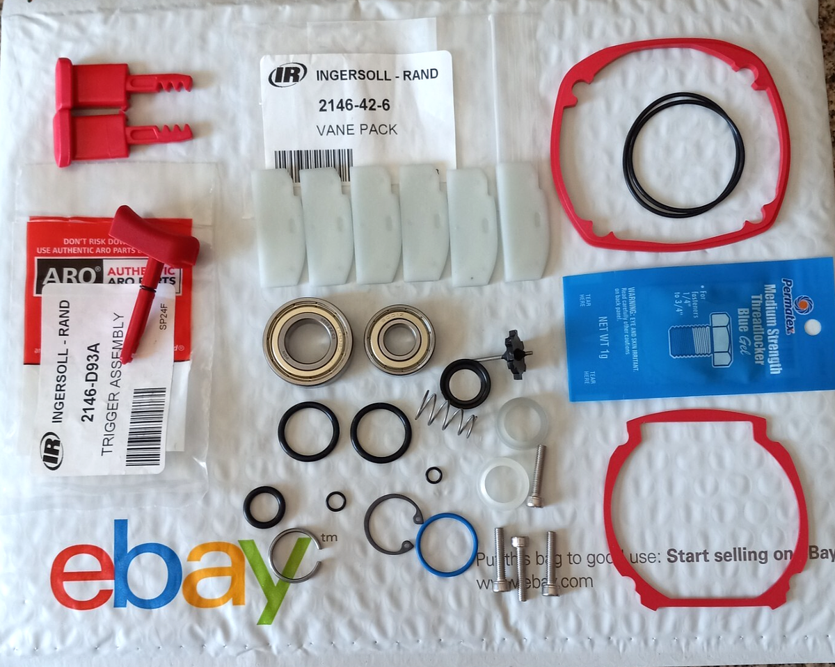 INGERSOLL RAND 2146 TK2 TUNE UP & REPAIR KIT TRIGGER+BUTTONS