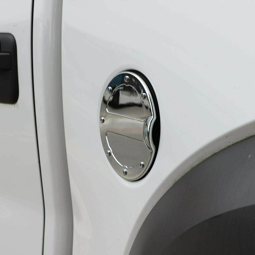 ABS Chrome Gas Tank Cap Fuel Filler Door Cover Fit For 2009-2014 Ford F150 - Foto 6 di 8