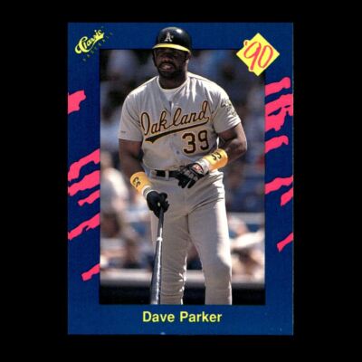 Dave Parker 1990 Classic Blue Oakland Athletics #95 R321A 40 | eBay