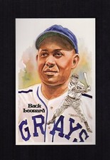 #132 BUCK LEONARD, Negro Leagues ~ Perez-Steele HOF postcard #/10,000