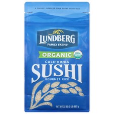 Lundberg Rice Sushi Short Grain Organic 32 oz Pack of 3 