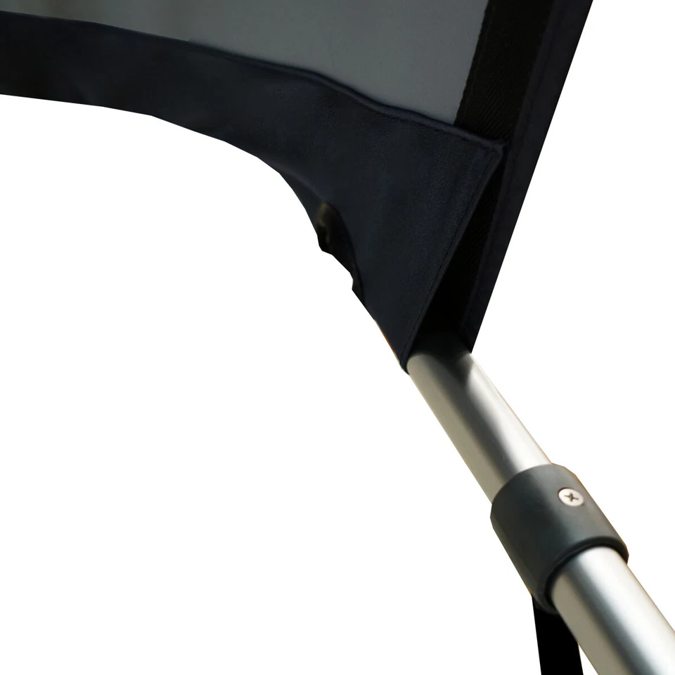 BIMINI TOP 4 Bow Boat Cover 8ft Long With Rear Poles - Image 4 of 4