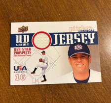 AJ Vanegas 2009 Upper Deck UD Game Jersey GJU-18 Los Angeles Dodgers Stanford