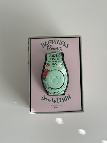 Disney MagicBand 2019 Epcot Flower & Garden Minnie Mouse Magic Band Nuevo Desvinculado - Imagen 6 de 7