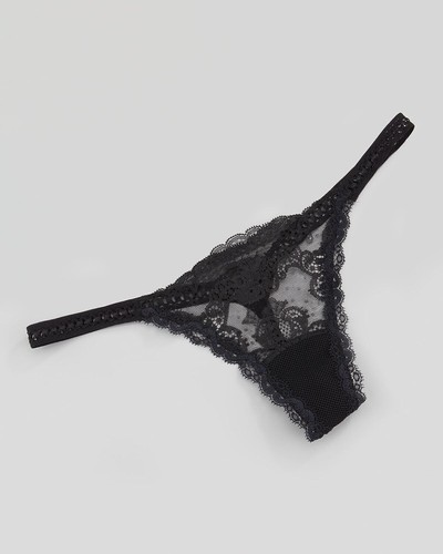La Perla Calle De La Pasion Collection L Sexy Black Lace Thong Panty