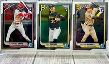 2024 Bowman Chrome Baseball Base Cards #1-100: You Pick - Complete Your Team