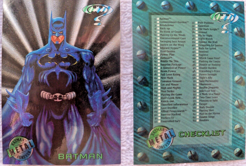 DC/MARVEL 450 TRADING CARDS: OVERPOWER-UNIVERSE-BATMAN-SPIDERMAN-FIREPOWER-METAL - Photo 7 sur 17