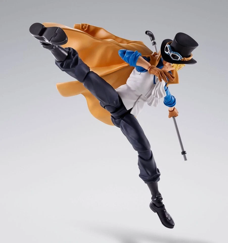 -=] BANDAI - One Piece S.H.Figuarts Action Figure Sabo Revolutionary [=- - Immagine 4 di 4