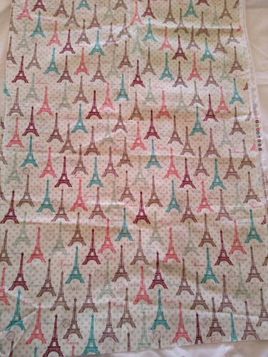 2 yards Eiffel Tower Paris France 100% cotton quilt fabric David Textiles Allen - Picture 11 of 12
