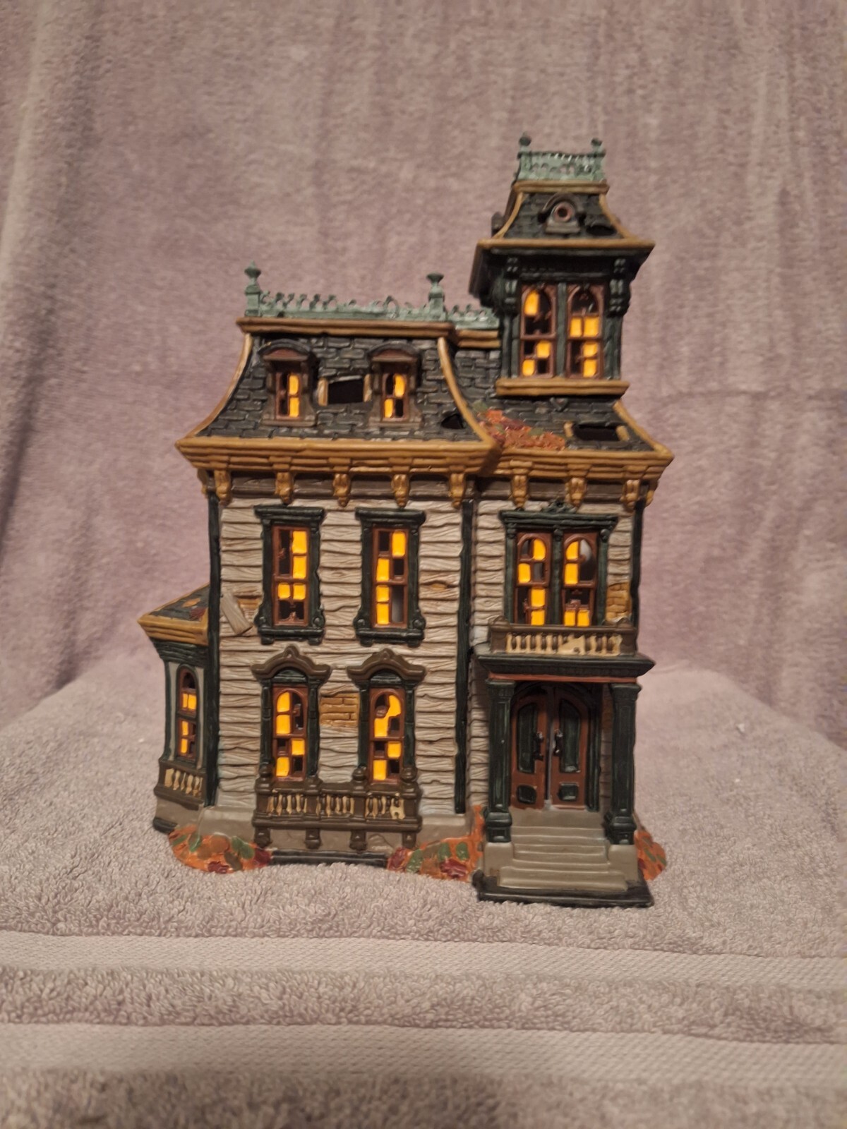 Dept 56 Snow Village Halloween Mordecai Mansion eBay