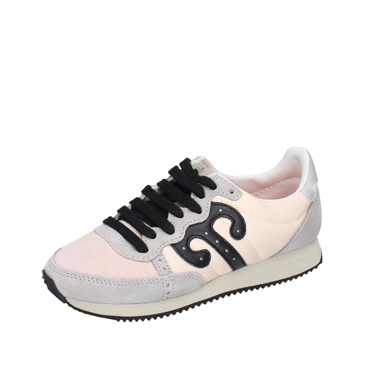 Кроссовки Scarpe donna WUSHU RUYI 36 EU grigio camoscio rosa tessuto EY97-36