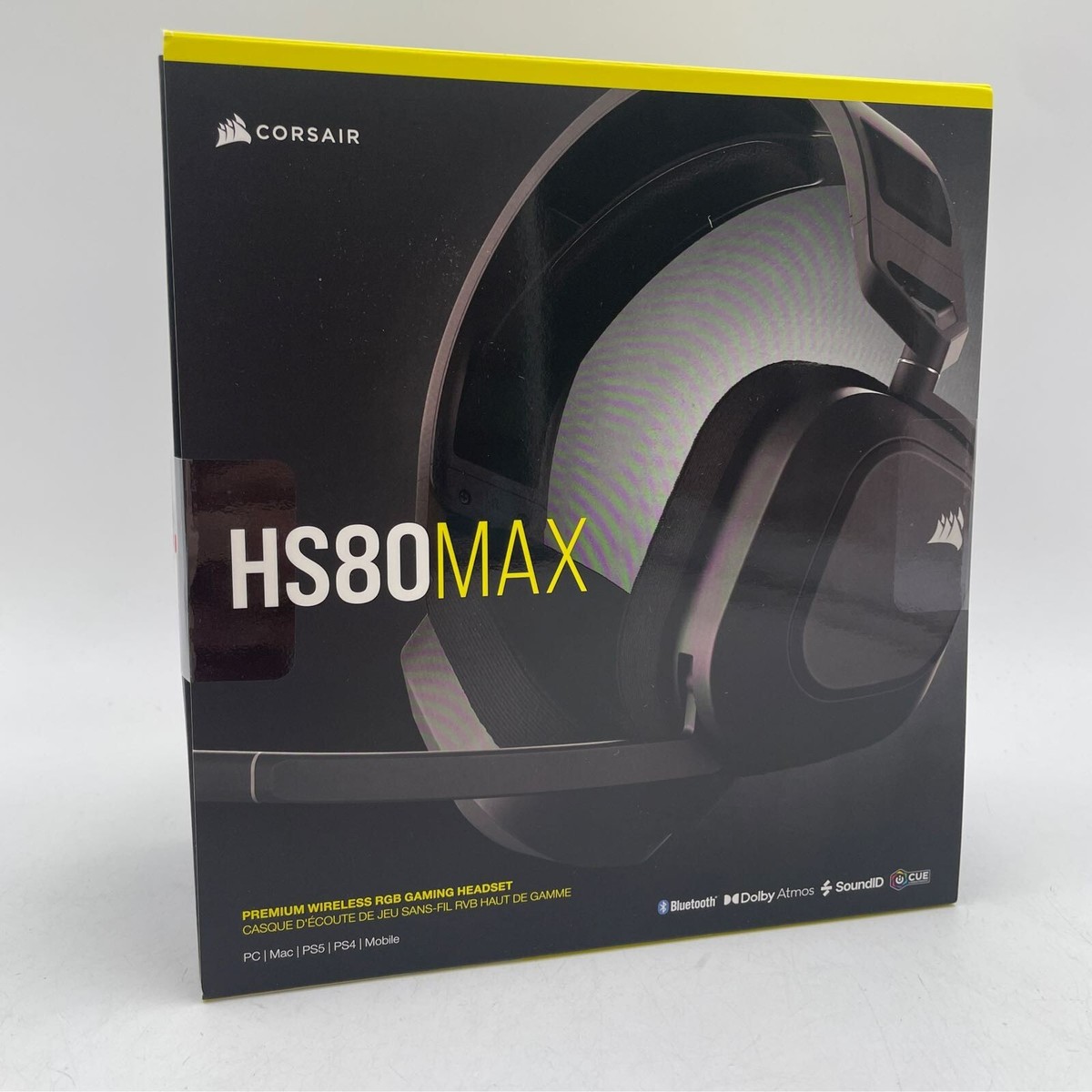 Corsair HS80 MAX Wireless Multiplatform Gaming Headset with Bluetooth Steel  Gray