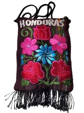 Hand Embroidered Floral Crossbody, Festival Bag, Phone Purse Boho Hippie Rare