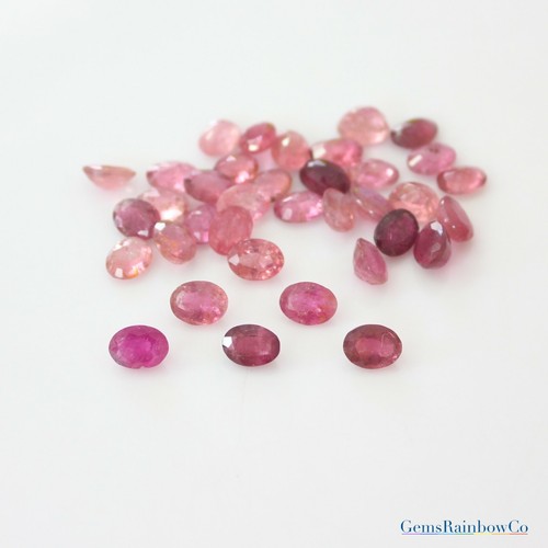 Natürlicher rosa Turmalin 5x3 mm bis 10x8 mm oval facettiert loser Edelstein A Qualität - Bild 16 von 17