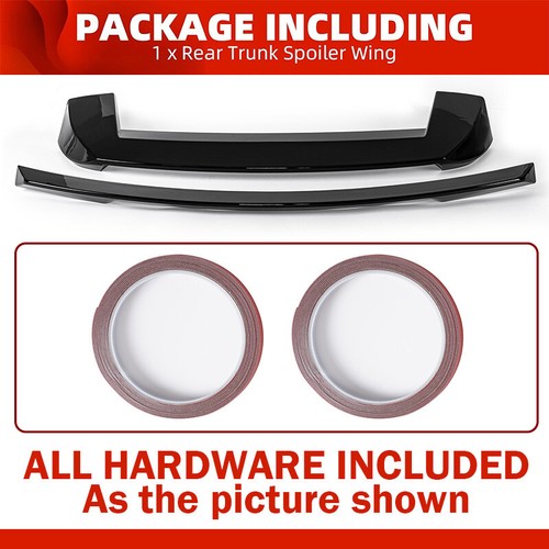 SRT Rear Roof Spoiler+Tail gate Mid Wing For Jeep Grand Cherokee 13-2021 Black - Bild 6 von 13