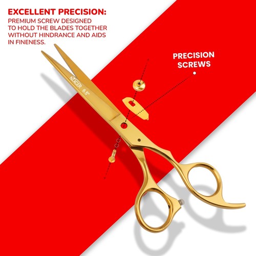 NIXCER HAIR CUTTING SCISSORS RAZOR EDGE 420C JAPANESE STEEL HANDMADE SHEARS 6.5" - Picture 26 of 57