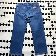 Wrangler Jeans Cowboy Cut Bootcut Mens 35x30 13MWZPW Blue Denim Western Rodeo