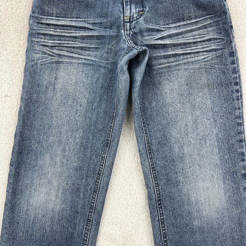 Vtg Mecca Jeans Boys 8 Blue Baggy Loose Fit Embroidered Y2K 90s Streetwear Skate - Picture 16 of 22