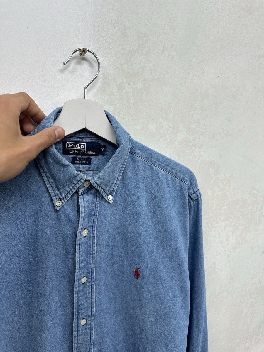 トップス 90s Polo Ralph Lauren BLAIRE BD Denim XL s-l400.jpg