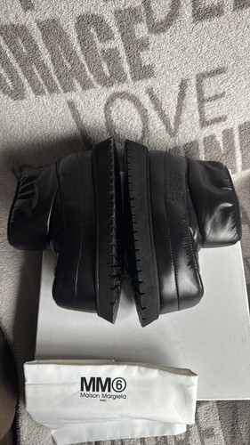 MM6 Maison Margiela ankle boot black S59WU0241 women NWT sz 8 - Picture 6 of 11