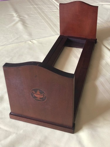 Antique English Regency Mahogany Book Slide Expandable Bookend Holder Library - Picture 8 of 15