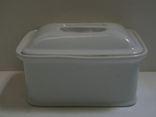 PILLIVUYT FRENCH POTTERY BUTTER DISH CHEESE CANISTER POT