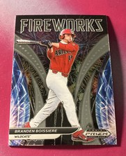 2021 Panini Prizm Draft Picks Branden Boissiere Fireworks Insert #F-BB Nationals