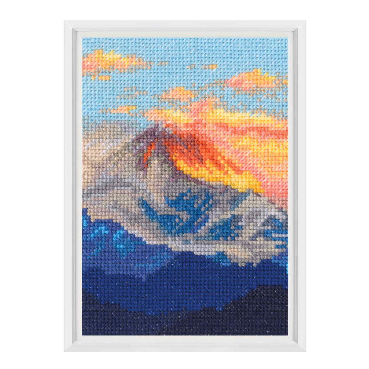RTO counted cross stitch kit ""A dream flowing down from the mountains"", 9x13cm,