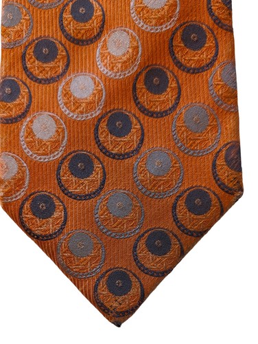 Vakko Turkiye Traditional Pattern Necktie Men's 100% Silk Handmade in Italy - Picture 6 of 7