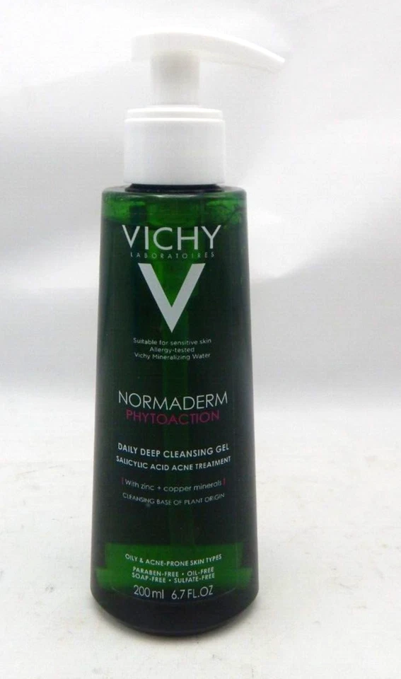 Vichy Laboratoires Normaderm Phytoaction Gel Limpiador Profundo 6.7 OZ Bomba NUEVO Foto 2 de 2