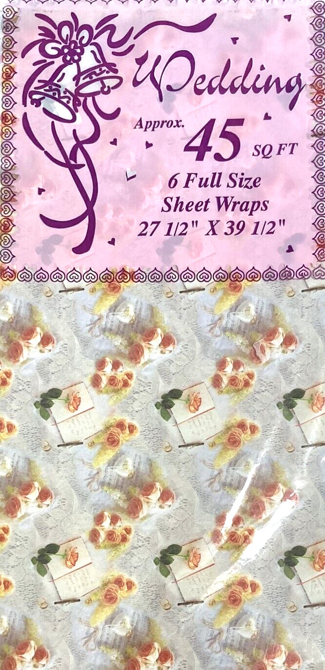 6 Sheets 27.5x39.5" Vintage Roses Anniversary