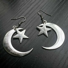 925 Sterling Silver I Love You To The Moon And Back Charm Fashion Star Earrings