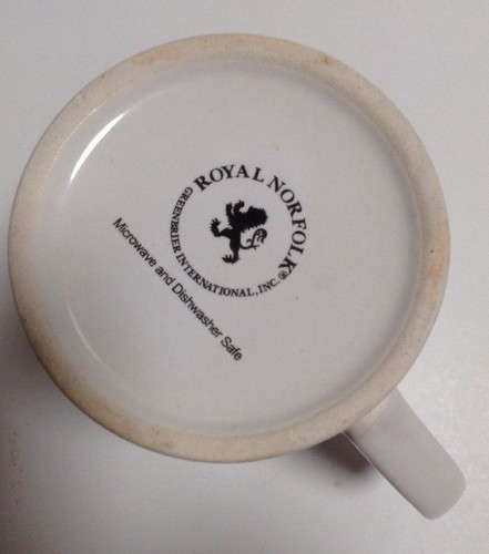 Royal Norfolk Christmas Coffee Tea Mug Cup With Snowman 12 oz New In Box - Picture 5 of 10