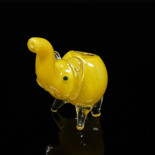 3 inch Handmade Cute Colorful Mini Elephant Smoking Bowl Glass Pipe - USA Seller - Picture 11 of 125