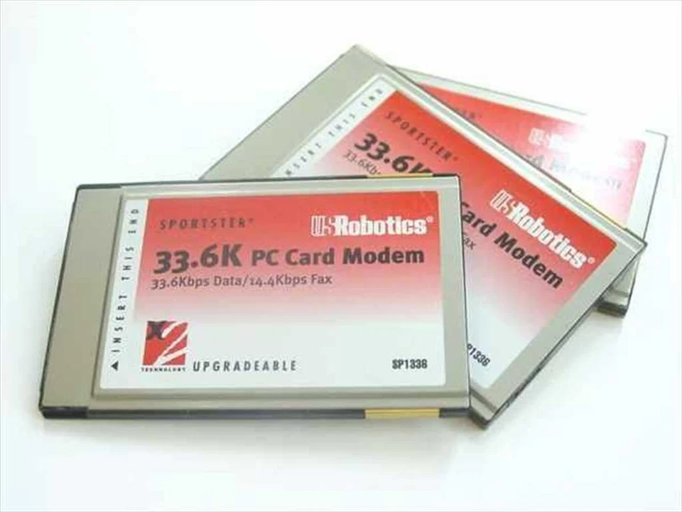 US Robotics SP1336 PC Card Modem 33.6 Kbps Data 14.4 Kbps Fax Vintage One Unit - Image 3 of 4