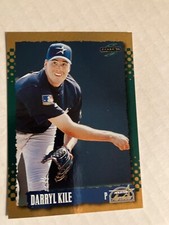 Houston Astros Darryl kile 1995 score gold rush parallel basebal card cscan