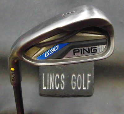 Left-Handed Ping G30 Yellow Dot 7 Iron Regular Graphite Shaft Ping Grip Left-Handed Ping G30 Yellow Dot 7 Iron Regular Graphite Shaft Ping Grip
