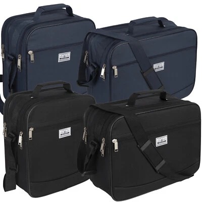 ENRICO BENETTI Arbeitstasche Umhängetasche Flugbegleiter Tasche Herrentasche Hochformat Blau