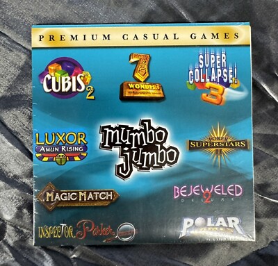 Mumbo Jumbo Premium Casual Games Cubis Bejeweled Luxor Magic Match 7 Wonders NEW