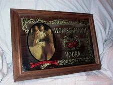 Wolfschmidt Genuine Vodka The Spirit of the Czar Lives On Mirror Sign