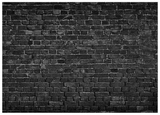 AIIKES 7x5FT Black Brick Wall Photography Backdrop Vintage Theme 7x5ft,