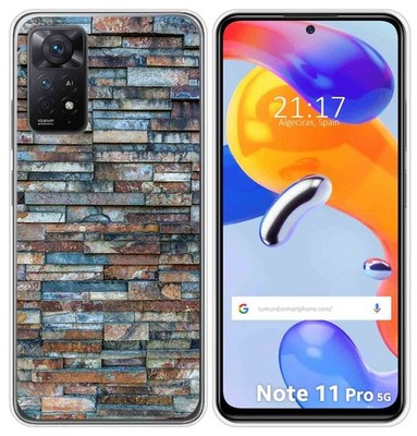 Silikonhülle Für Xiaomi Redmi Note 11 Pro / 11 Pro 5G Design Ziegel 05 Dibu