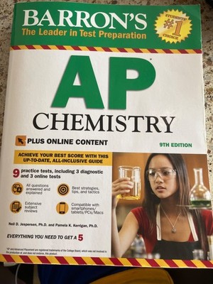 Barron's AP Chemistry 9th Edition- Paperback - VERY GOOD