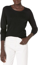 Women'S Long-Sleeve Lightweight Crewneck Sweater Available in plus Size 