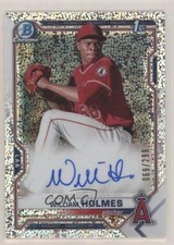 2021 Bowman Chrome Prospects Speckle Refractor 69/299 William Holmes Auto gd1