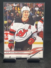 2023-24 SP Game Used #R-8 Luke Hughes 2003-04 Retro Rookie Debut #/499